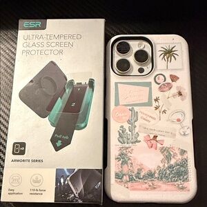 Vintage Vacay Casely Case & iphone screen protector